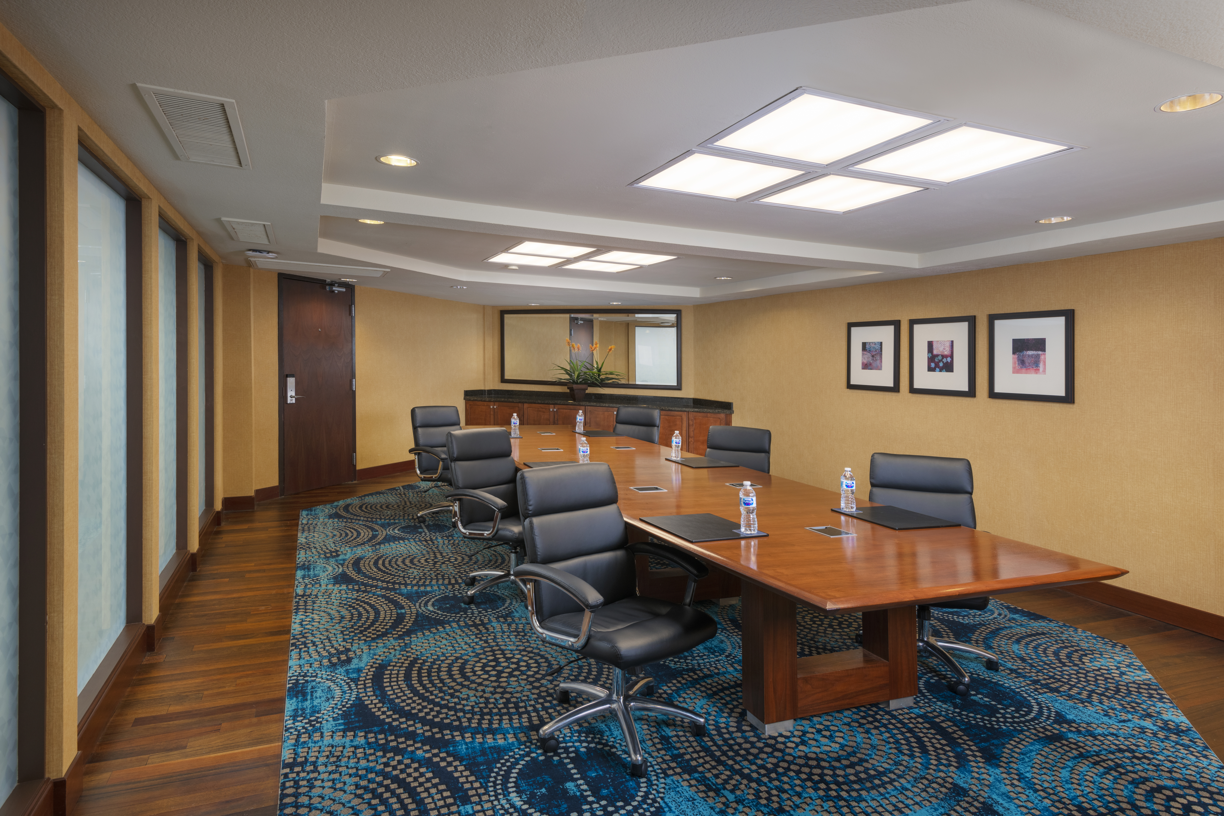 Boardroom Setup with Social Distance for Safety
