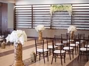 Mesa Wedding Ceremony seating with flowers