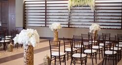 Mesa Wedding Ceremony seating with flowers