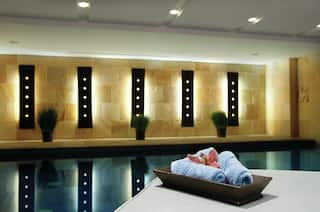 Spa Pool with Calm Lighting and Foiliage