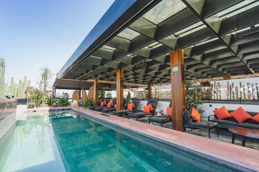 Outdoor Pool and Lounge Area