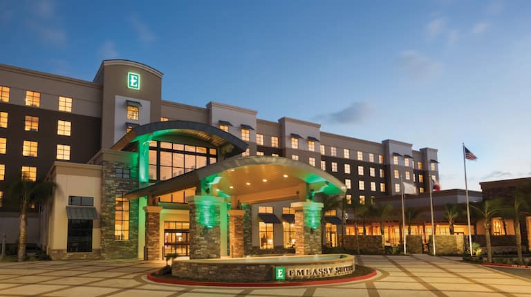 Hotel Exterior at Dusk