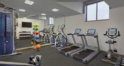Fitness room with treadmills and cycling machine