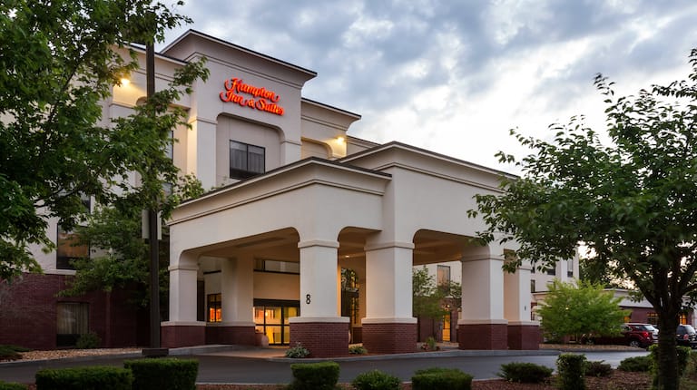 Hotel Exterior With Trees