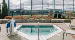 View Of Stadium From Hot Tub