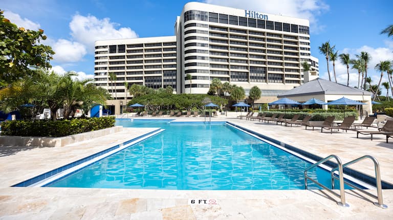 Outdoor Pool and Hotel Exterior
