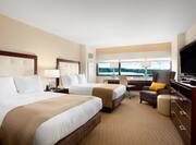 double queen guest room at Hilton Miami Airport Blue Lagoon