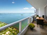 Views of Biscayne Bay from Bedroom Balcony