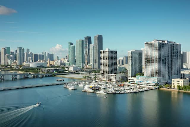 Panoramic View of Hotel Building with Adjacent Buildings