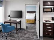 Queen Suite with Bed, Work Desk, Room Technology, and Kitchenette