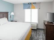 Accessible Guestroom with King Bed and Room Technology 