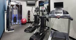 Fitness Center with Treadmill, Weights, and Elliptical Machines