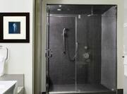Walk-In Glass Shower in Suite Bathroom