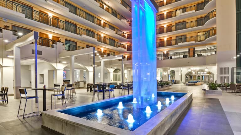 Atrium Lobby with Water Feature