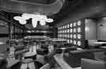Food and beverage spaces with tables and chairs