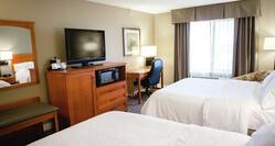 Standard Room with 2 Queen sized Beds Desk TV and Microwave