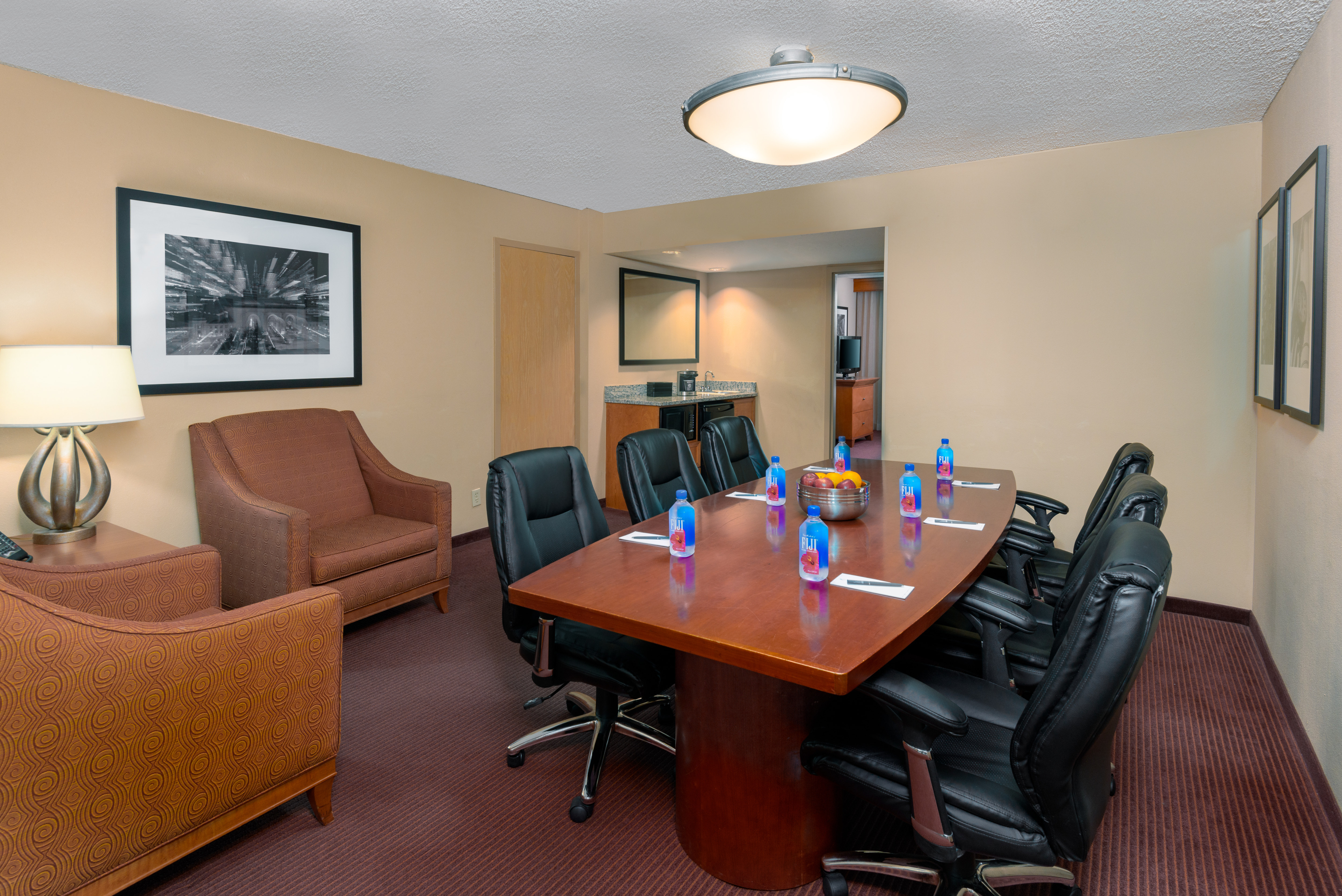 suite with boardroom table