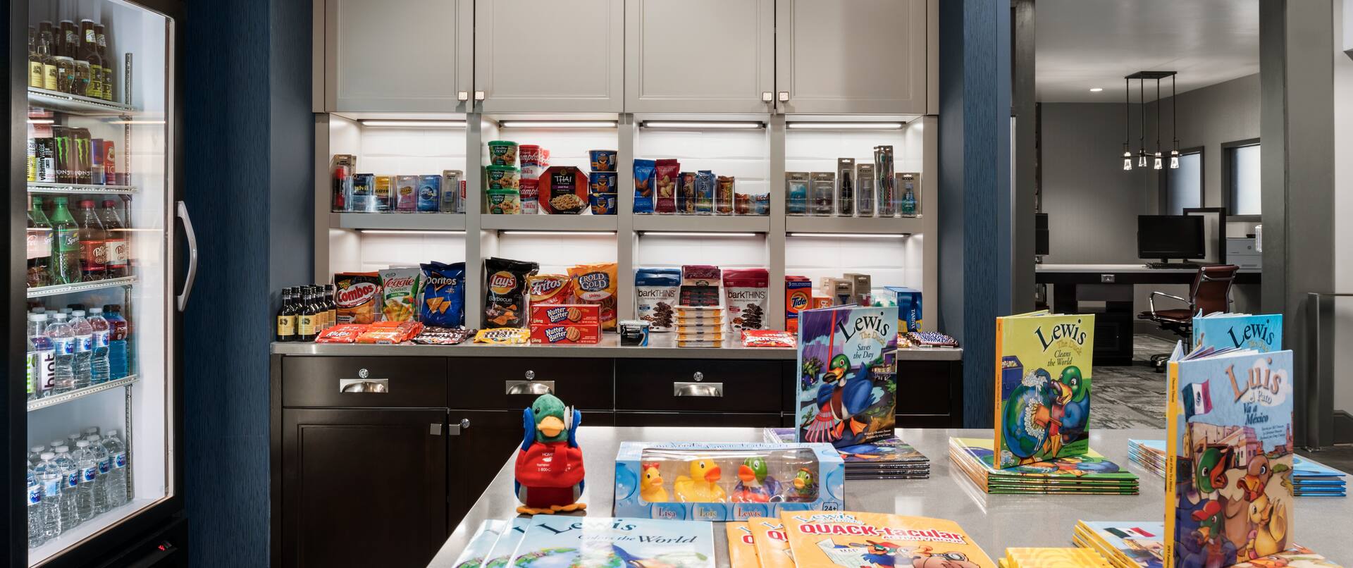 Suite Shop with Snacks, Beverages and Children's Books