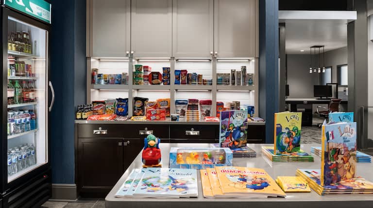 Suite Shop with Snacks, Beverages and Children's Books
