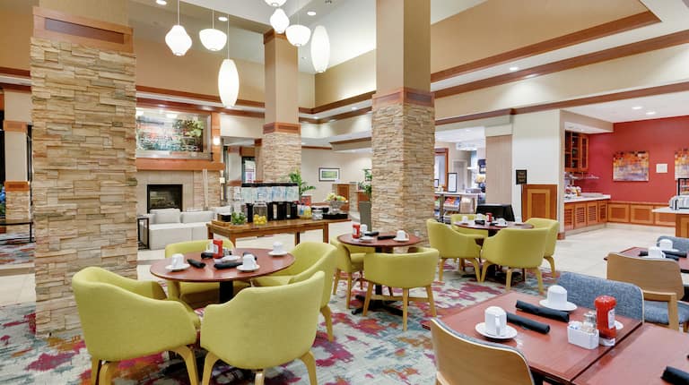 Dining Tables and Chairs in Lobby Restaurant