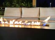 Patio with Soft Seats and Fire Pit
