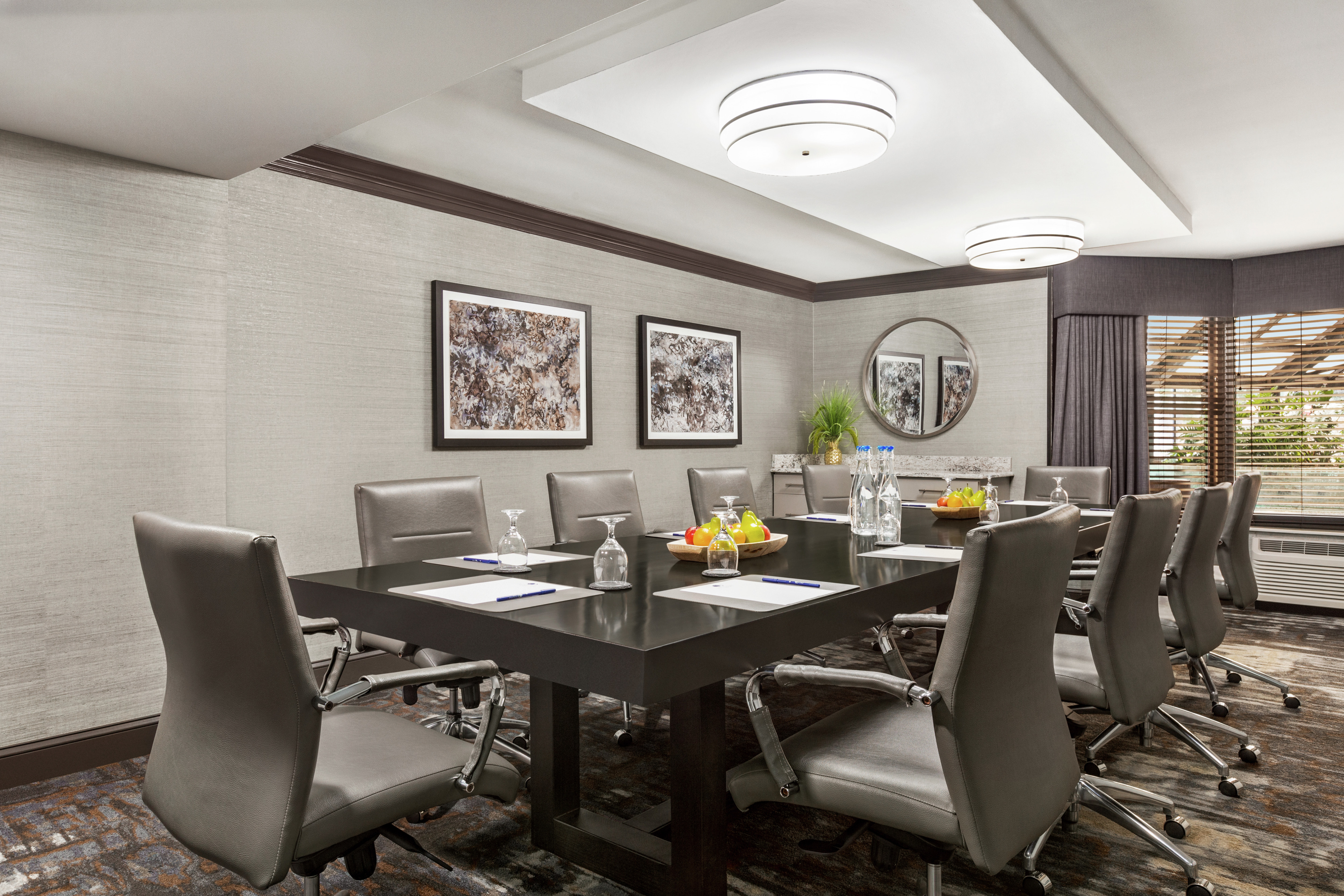 Spacious on-site boardroom.