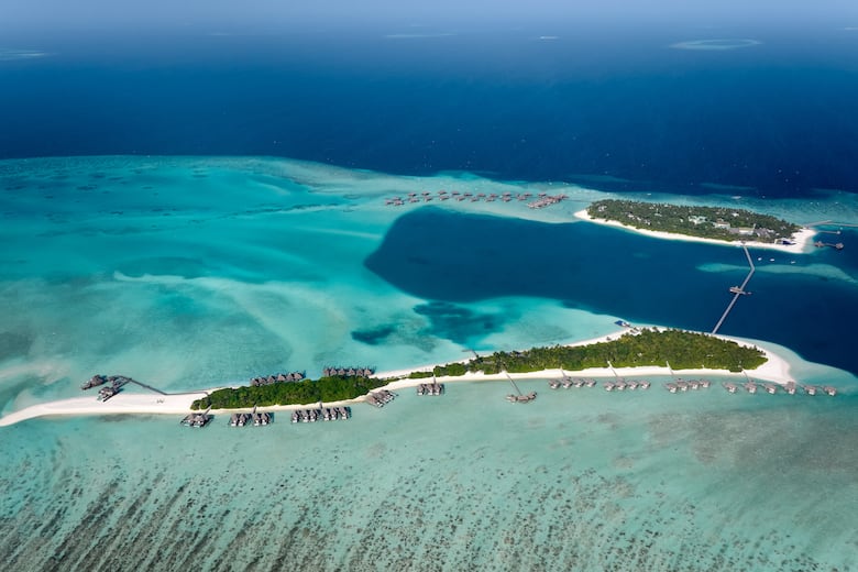Vue aérienne de l'île