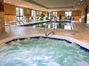 Indoor heated pool and spa 