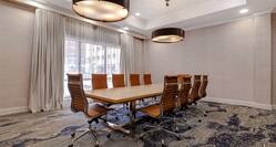 meeting space with boardroom setup