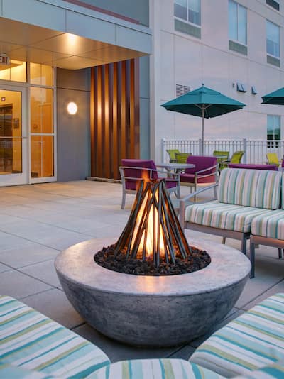 Outdoor Patio With Firepit