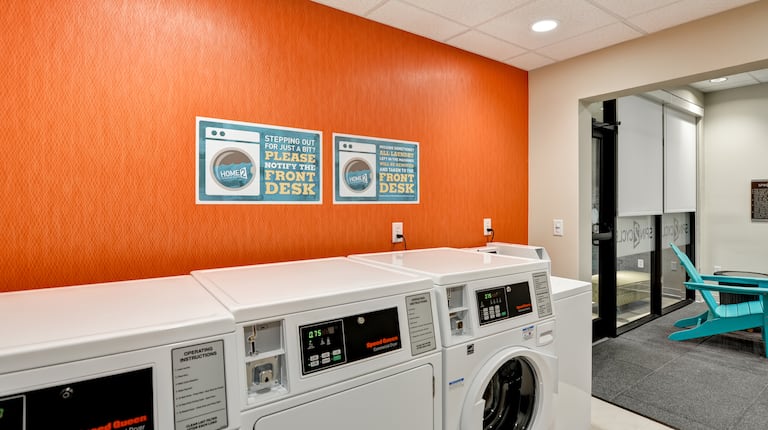 Guest Laundry Room with Washing Equipment