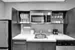 Guestroom Suite Kitchen Sink and Microwave