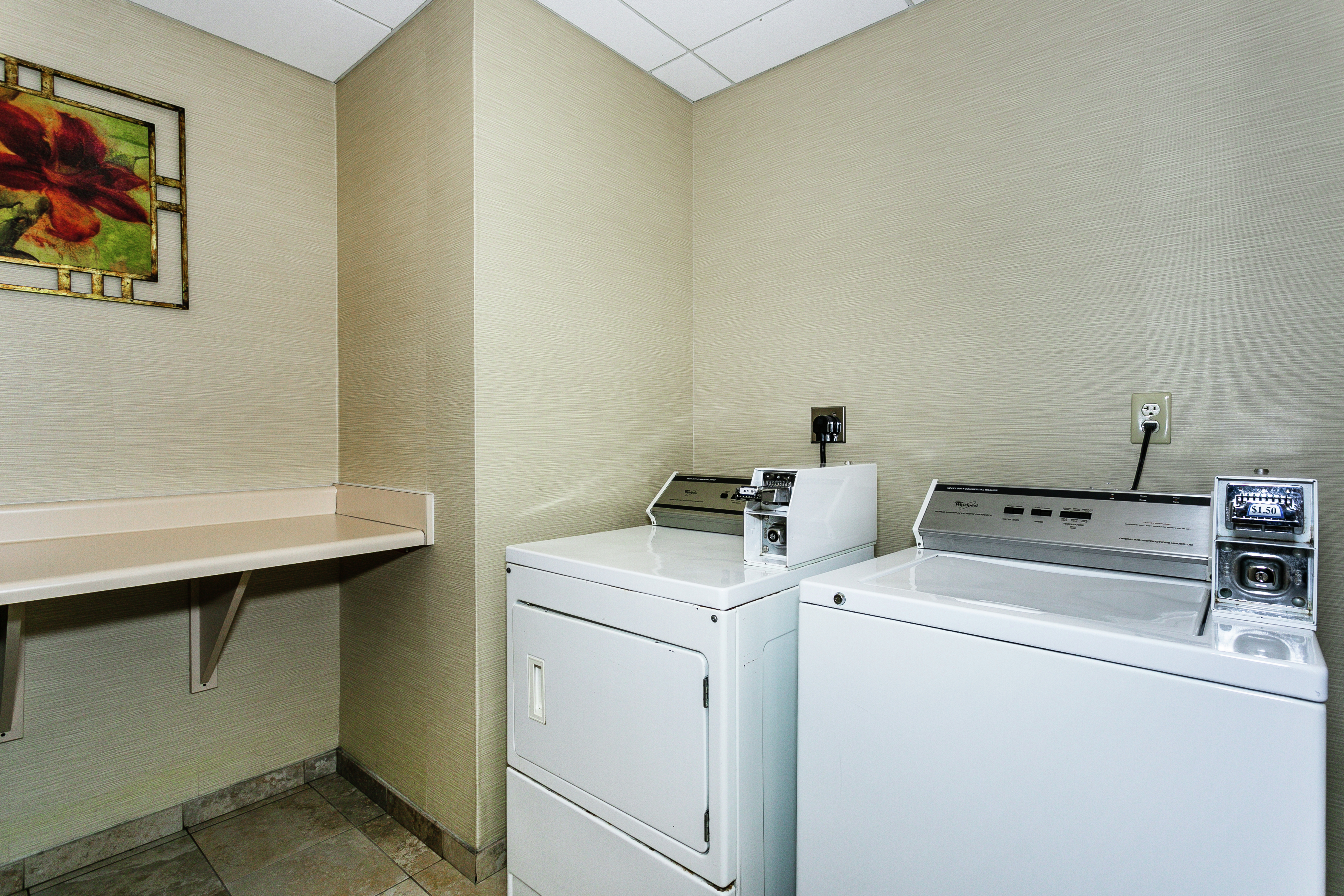 Hotel Guests Laundry Room on Second Floor