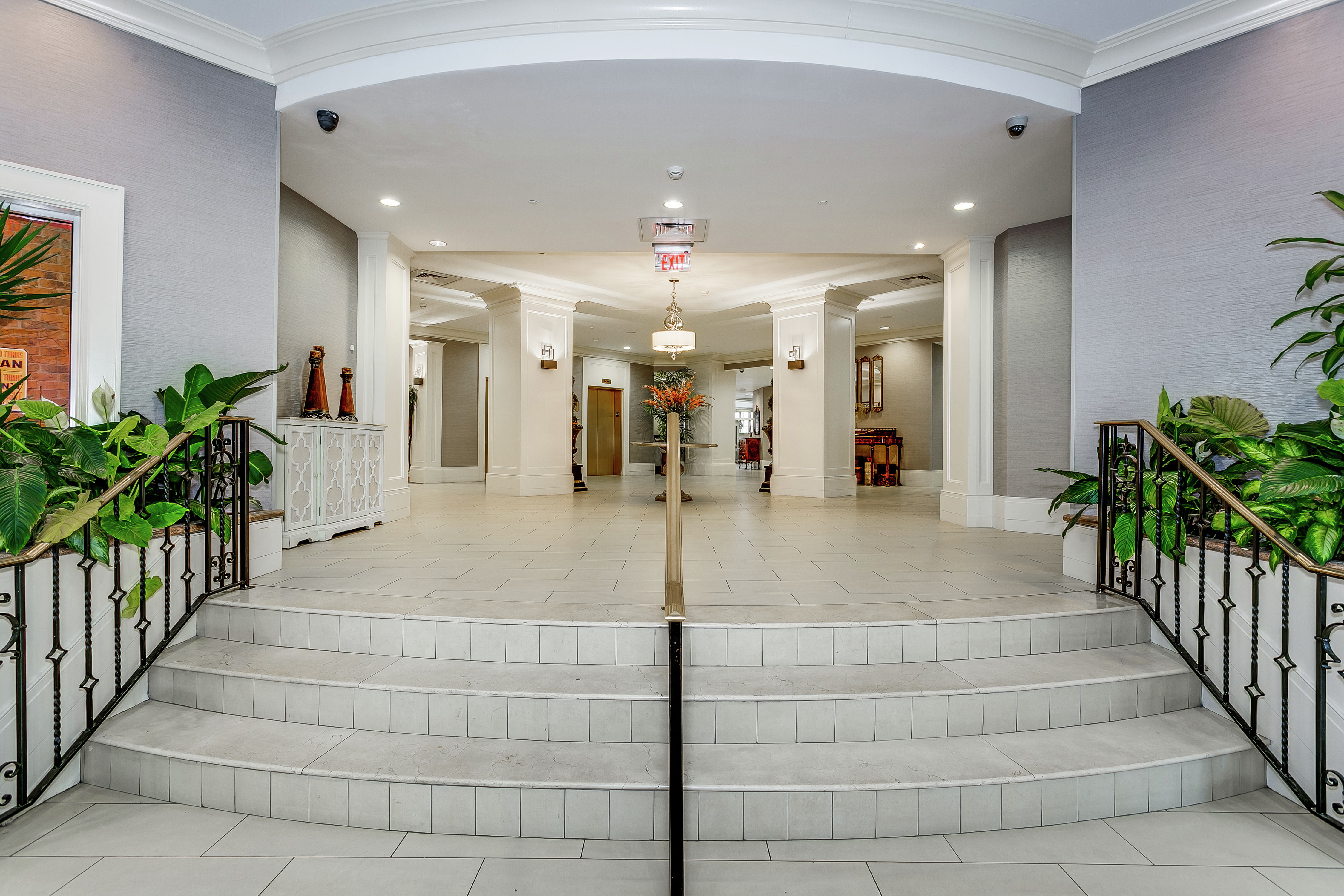 Hotel Lobby Entrance Stairway