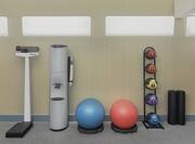 Fitness Center with Scale and Water Dispenser 
