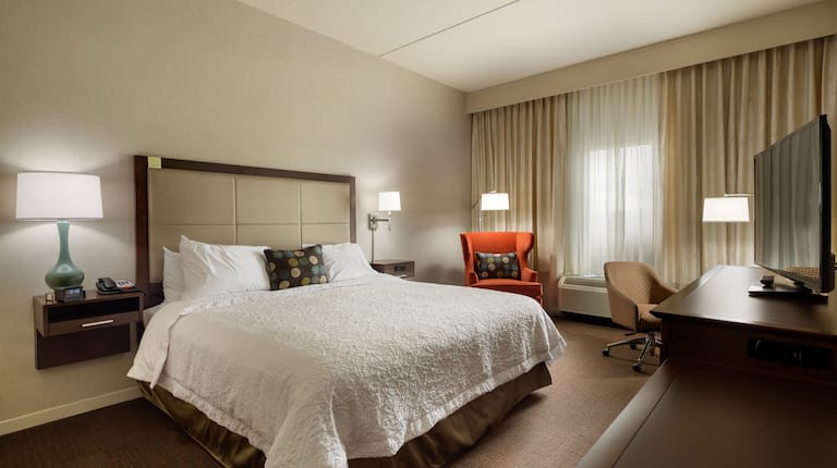 Wake up rested in one of our many King guest rooms.  