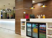 Front Desk With Drinks and Snacks