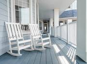 Rocking chairs on porch