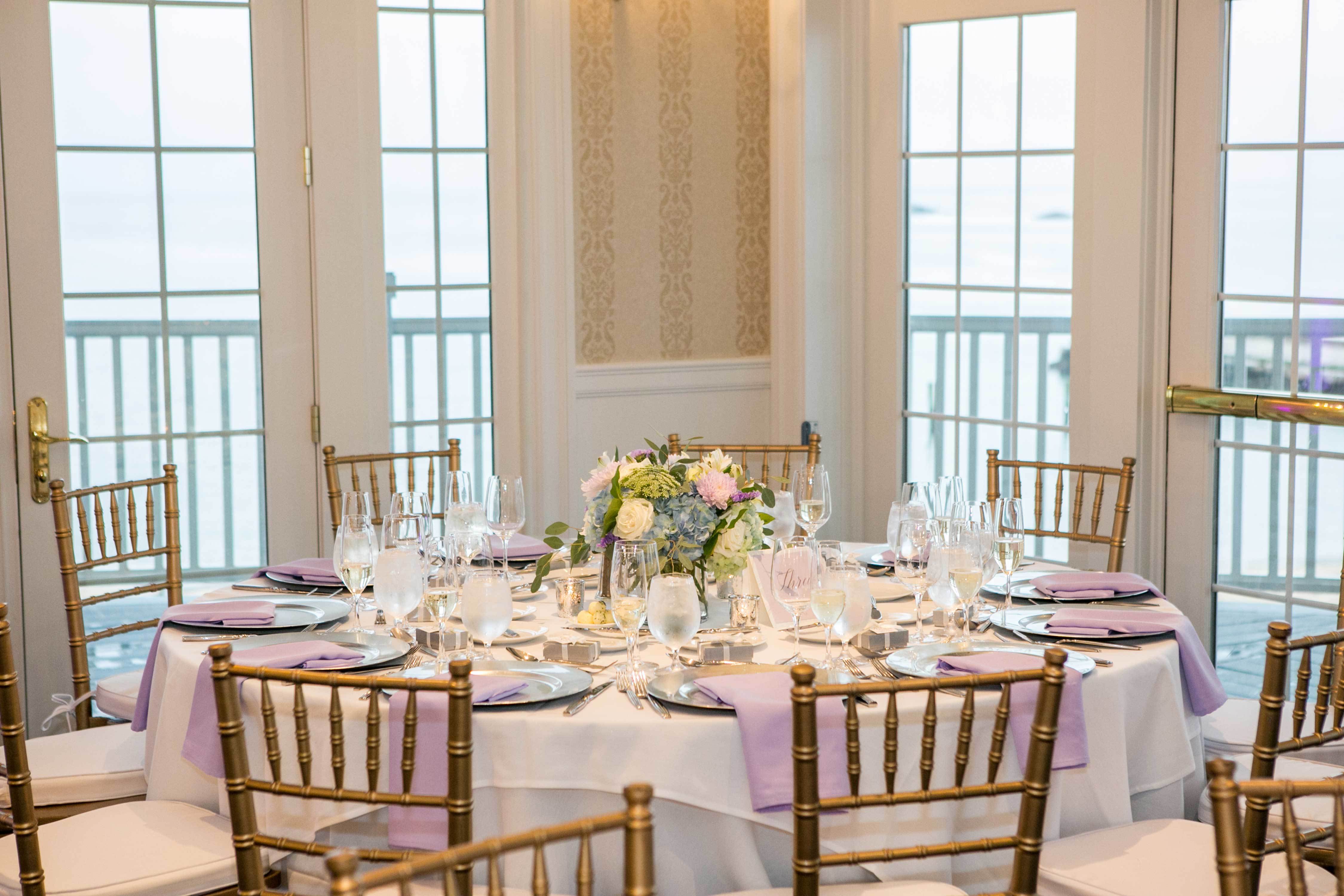 Wedding Reception in the Waterfront Ballroom