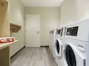 Convenient on-site coin operated guest laundry facilities.