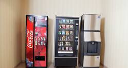 Ice, Drink, and Snack Vending Machines