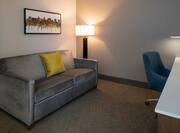 Sofa and Desk Area in Hotel Suite