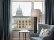 Guest Room with View of WI State Capital 