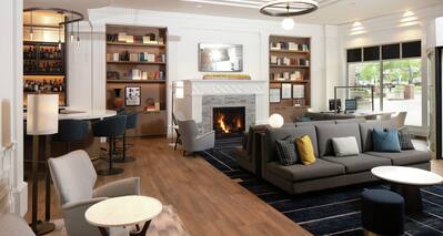 Lobby Seating and Fireplace
