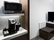 Guestroom Microwave and Coffee Station