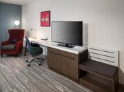 Guestroom TV and Work Desk Area