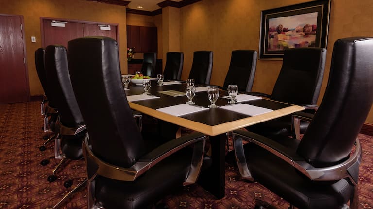 Executive Board Room with Leather Swivel Chairs
