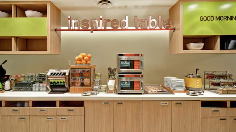 Inspired Table Breakfast Serving Area
