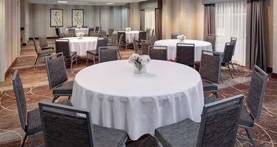 Round Tables and Chairs in Mallard Meeting Room