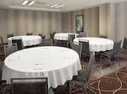 Round Tables in Meeting Room